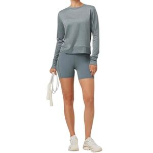 VUORI Daydream Crew Long Sleeve Top Blue Green Size Small G6